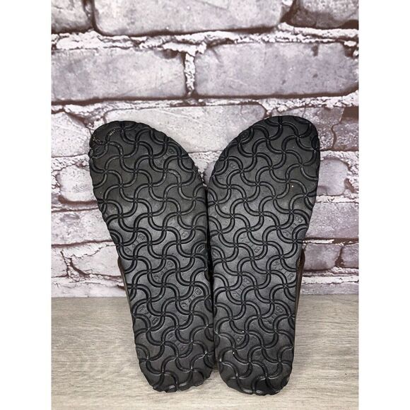 Birkenstock Birki's Freeport Brown Perforated Strap Sandals Women Sz 38EU/7M US - Picture 13 of 16
